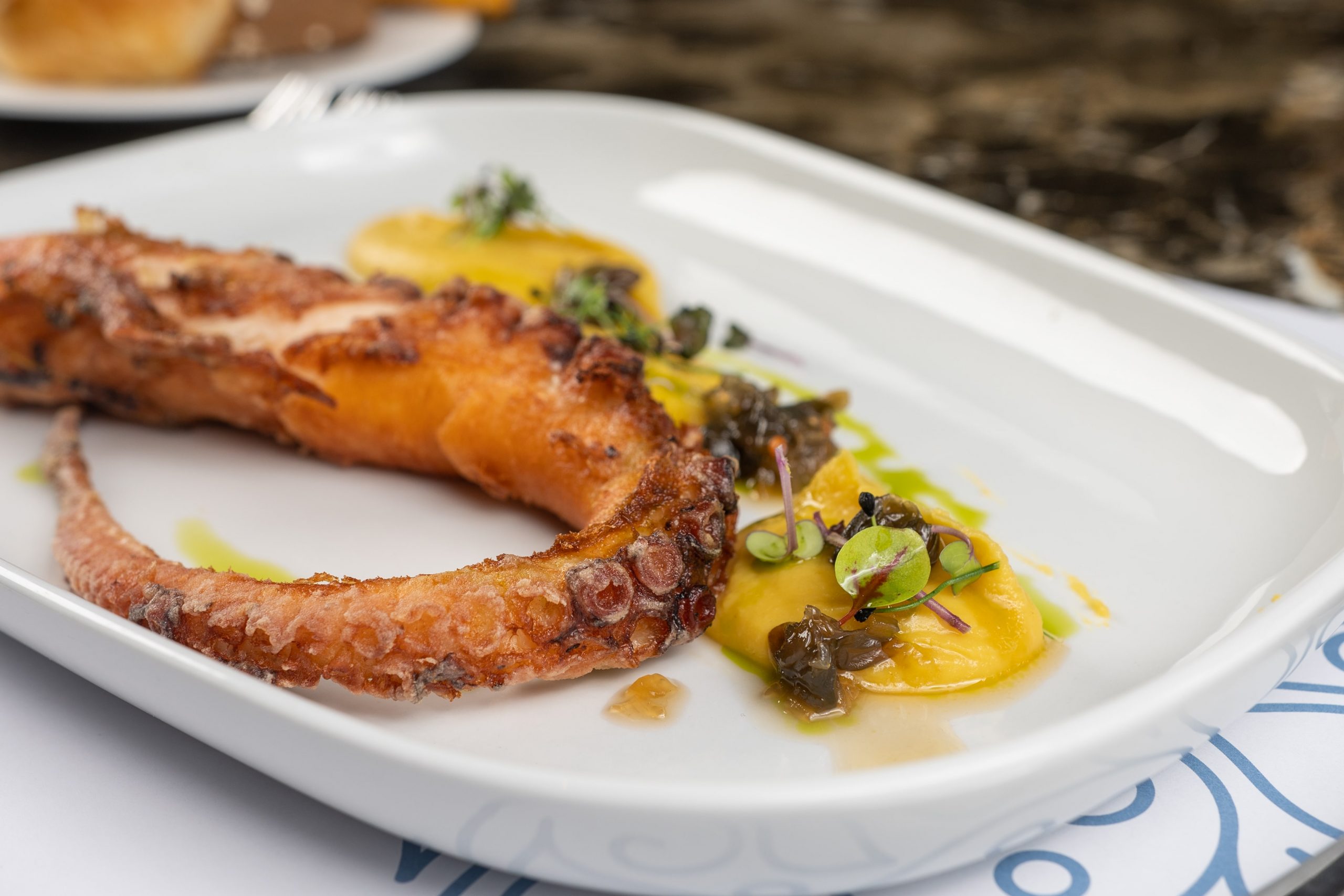 Gourmet Seafood Chania- Luxury Restaurant Almyvita- Seafood in Chania-Octopus dish
